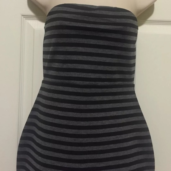 Express Black/Gray Tube Dress - Picture 2 of 8